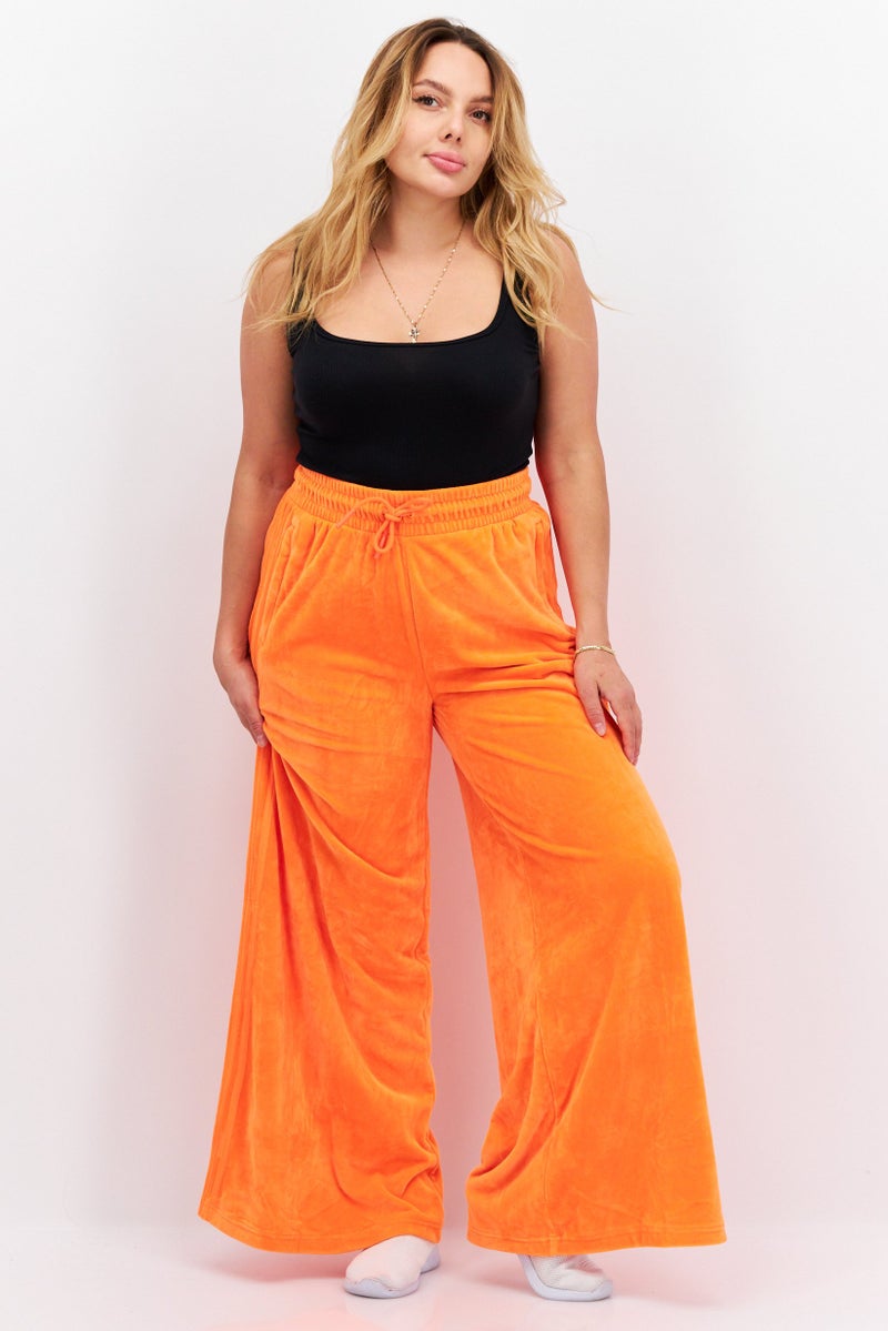 adidas Originals Women Regular Fit Training Track Pants, Orange  - Image 4