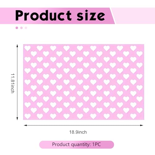 Hugwits 4 PCS Car Heart Pattern Taillight Stickers, Self-Adhesive Automotive Rear Lamp Decals, Cuttable Taillight Tint Film Sheet, Universal for Most Cars (Pink) - Image 2