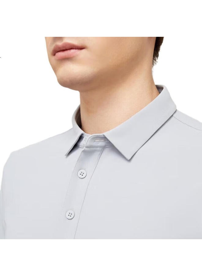 Youngor Men'S Polo Shirt Summer Youth Men'S Business Casual Short Sleeve Polo Shirt Gray 2Xl - Image 3