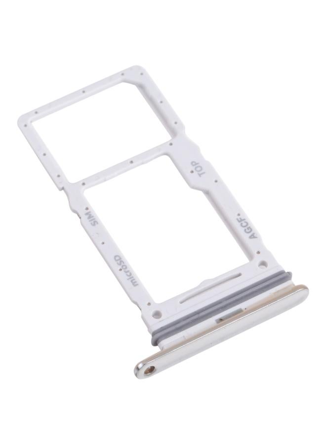 For Samsung Galaxy A73 5G SM-A736B Original SIM Card Tray + SIM Card Tray / Micro SD Card Tray (White) - Image 2