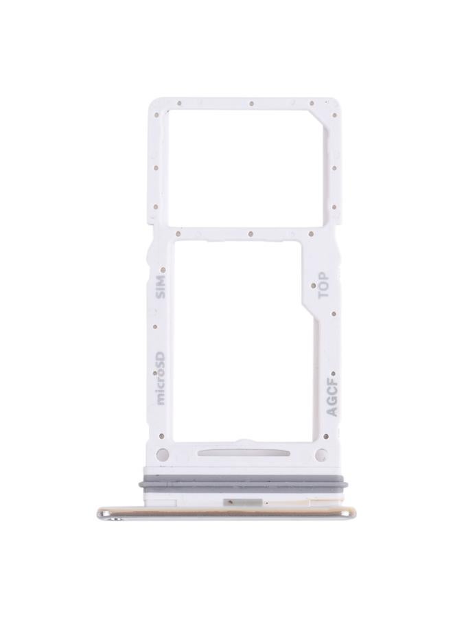 For Samsung Galaxy A73 5G SM-A736B Original SIM Card Tray + SIM Card Tray / Micro SD Card Tray (White) - Image 1