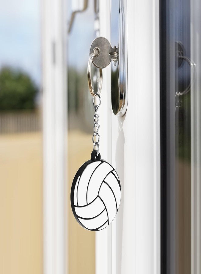 YQQYG 10 Pcs Volleyball Keychain, Volleyball Key Chains for Team, Volleyballs Gifts Volleyballs Keychain Bulk, for Sport Lovers Ball Lovers - Image 4