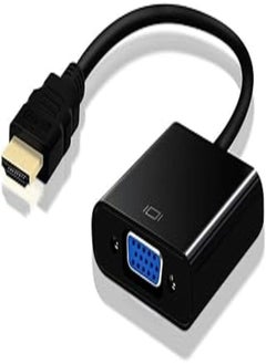 OR محول كابل HDMI إلى VGA، يدعم دقة Full HD 1080P لجهاز الكمبيوتر الشخصي أو PS3 أو PS4 أو مشغل الألعاب كابل HDMI 