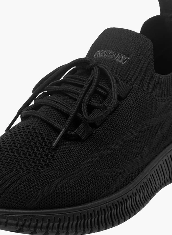 Oaklan by Shoexpress Women's Textured Sneakers with Lace-Up Closure