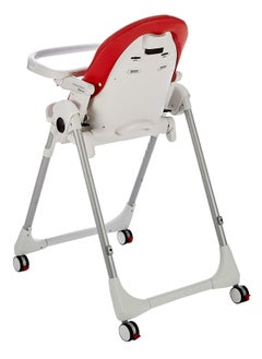 Peg Perego Prima Pappa Follow Me Fragola Highchair-Red  - Image 2