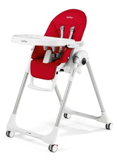 Peg Perego Prima Pappa Follow Me Fragola Highchair-Red  - Image 1