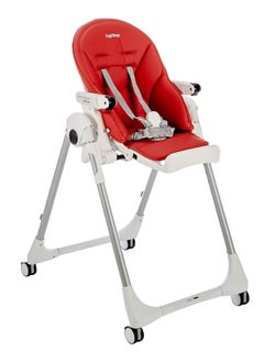 Peg Perego Prima Pappa Follow Me Fragola Highchair-Red  - Image 3