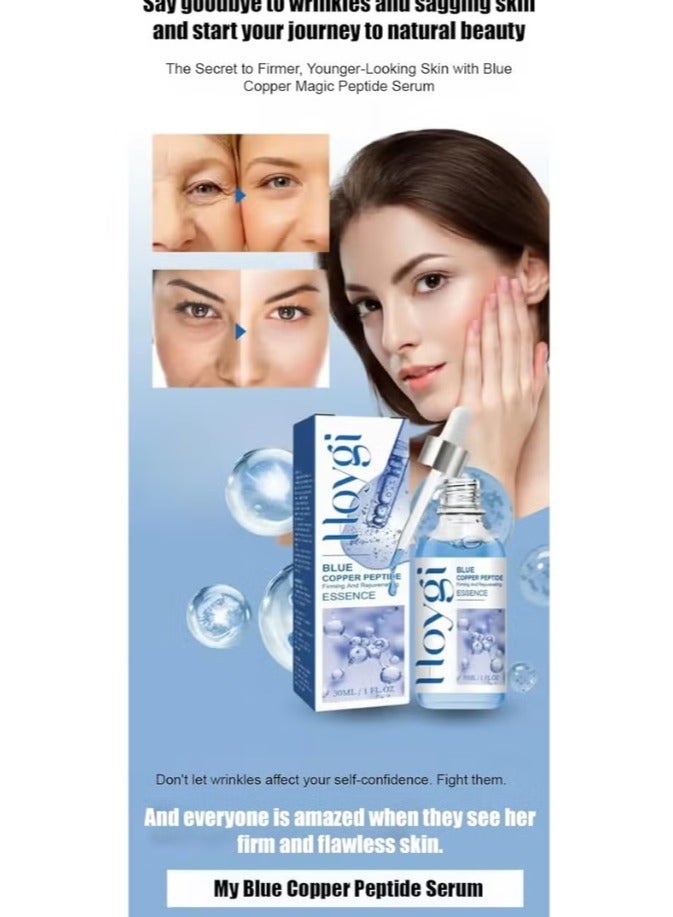 Hoygi BLUE COPPER PEPTIDE Firming And Rejuvenating ESSENCE 30ML - Image 3