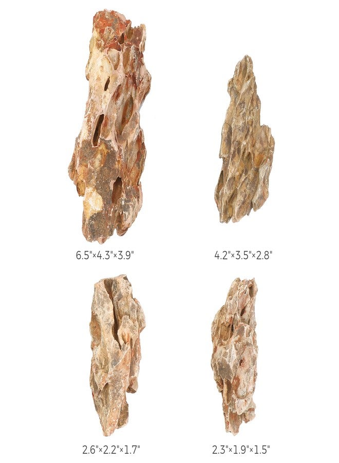FISCAPE 2-6 Inches Natural Dragon Stone 4 PCS Aquarium Rocks for Aquascaping, Aquarium Landscaping, Terrariums, Fish Tank Decoration, Vivariums, Paludarium, Reptile and Amphibian Enclosures - Image 2