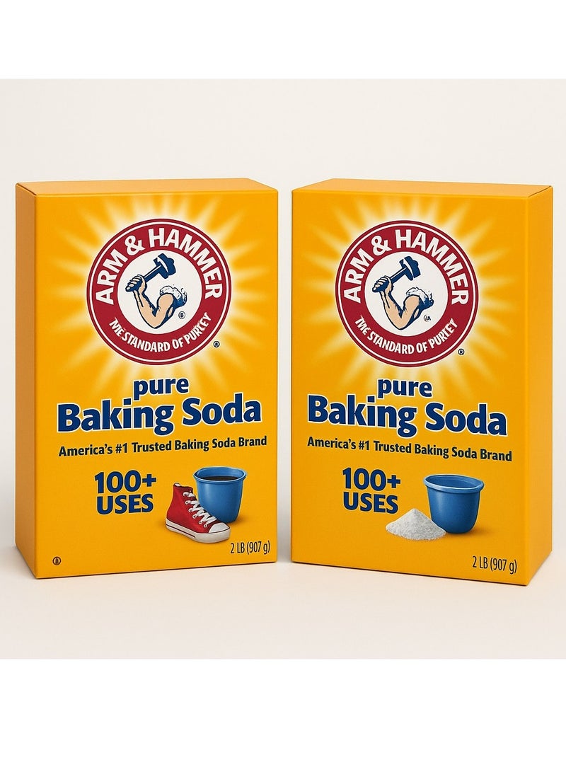 Arm & Hammer عبوة من علبتين من صودا الخبز النقية 907 جم - Image 1