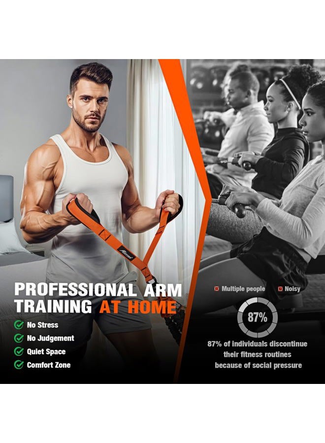 HPYGN Resistance Bands Training Heavy Duty Exercise Bands with Arms, Biceps, Triceps, Back, Abs, Shoulders, Handles, Door Anchor, Home Gym Workout Equipment for Triceps Push-Down, Face Pulls - Image 3