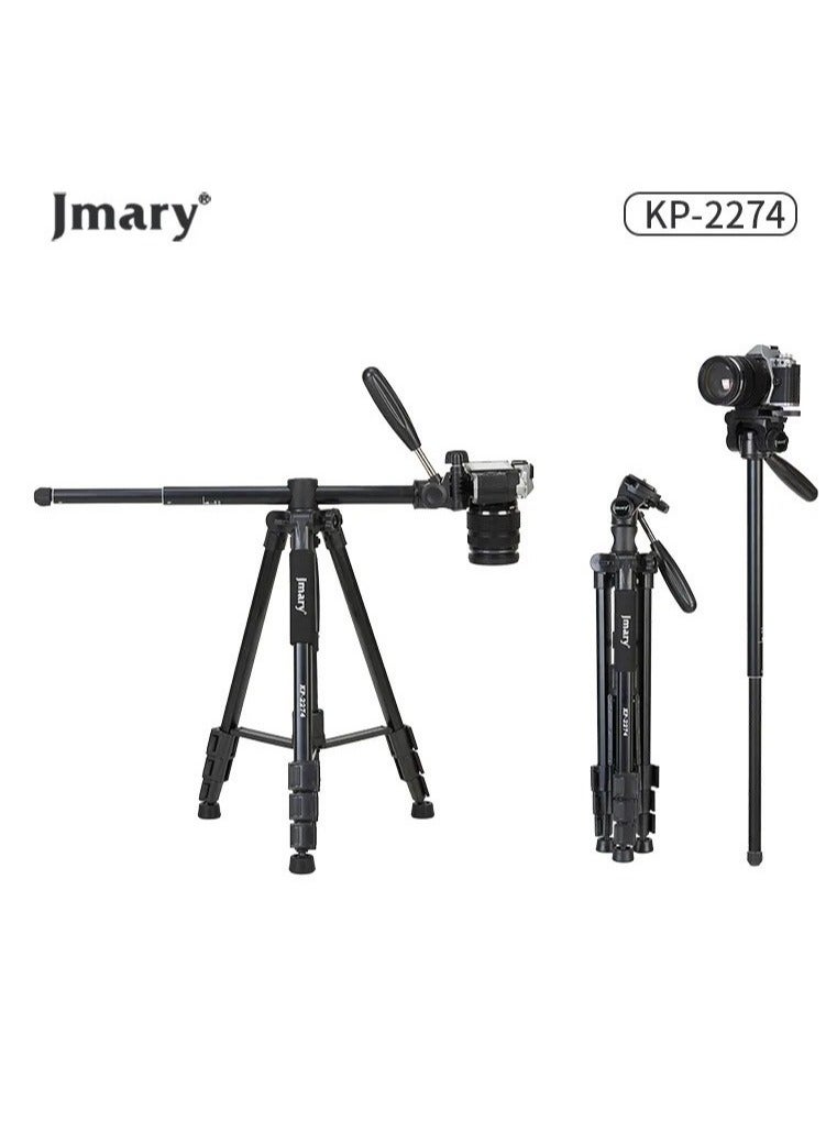 Jmary KP-2274 CameraAluminium Tripod with 4 Sections Professional Detachable Monopod Tripod with 360 Degree Head Quick Release Plate - Image 2