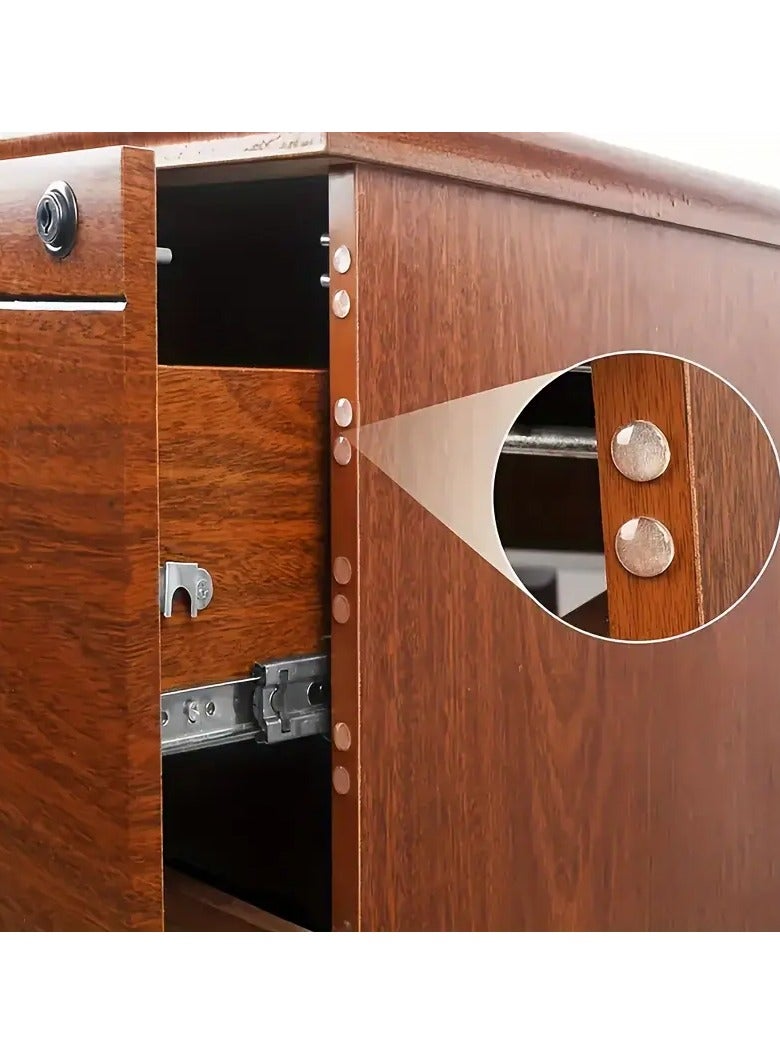 Loquat 100pcs Door Stopper Wall Protector, Self-Adhesive Wall Shield, Self-adhesive Door Stop Rubber Shock Absorber Buffer Cabinet Bumper Silicone Furniture Mat - Image 5