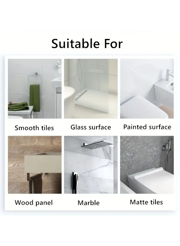 Loquat 100pcs Door Stopper Wall Protector, Self-Adhesive Wall Shield, Self-adhesive Door Stop Rubber Shock Absorber Buffer Cabinet Bumper Silicone Furniture Mat - Image 2