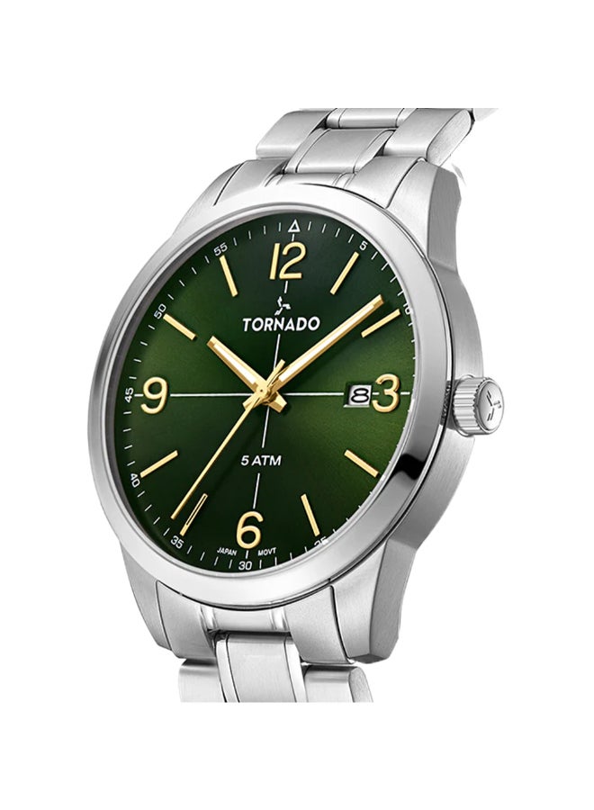 TORNADO Men's Stainless Steel Analog Watch T24007-SBSH - 42.5 mm - Image 4