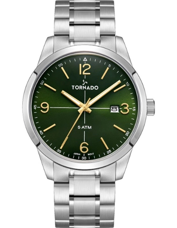 TORNADO Men's Stainless Steel Analog Watch T24007-SBSH - 42.5 mm - Image 2