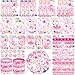 LSJDEER 122PCS Ballet Party Favors 50 Stickers 12 Assemble Stickers 12 Button Badges 12 Mini Notepads 12 Slap Bracelets 12 Rubber Bracelets 12 Goodie Bags for Girls Women Dance Ballerina Party Supplies - Image 2