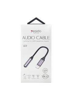 Yesido Yesido Audio Cable AUX 3.5MM Lightning To Headphone Adapter 3.5millimeter Black  - Image 2