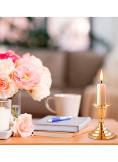 Shubh kart Pure Brass Candle Stand for Living Room Candle Stands for Table Candle Holders Wedding Gift Centerpiece Candle Holder  - Image 3