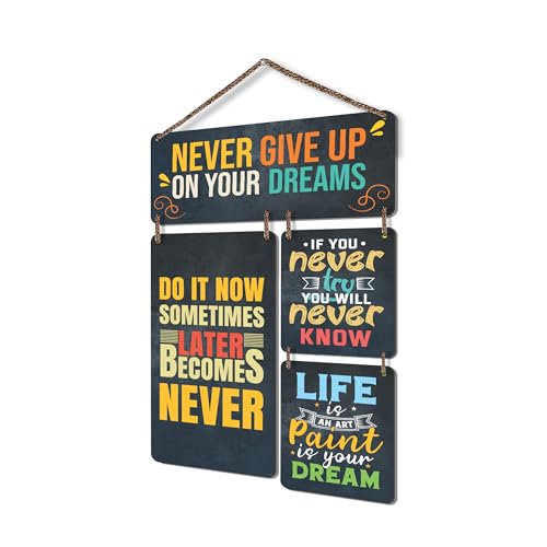 Twinster Decorative Motivational Quotes Printed Mdf Wooden Wall Hanging | Living Room | Home Decor Items| Gifts | Wall Art For Hall | Modern Wall Decoration Accessories for Home Decoration (Motivational) - Image 1