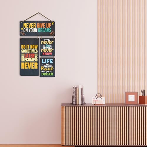 Twinster Decorative Motivational Quotes Printed Mdf Wooden Wall Hanging | Living Room | Home Decor Items| Gifts | Wall Art For Hall | Modern Wall Decoration Accessories for Home Decoration (Motivational) - Image 3