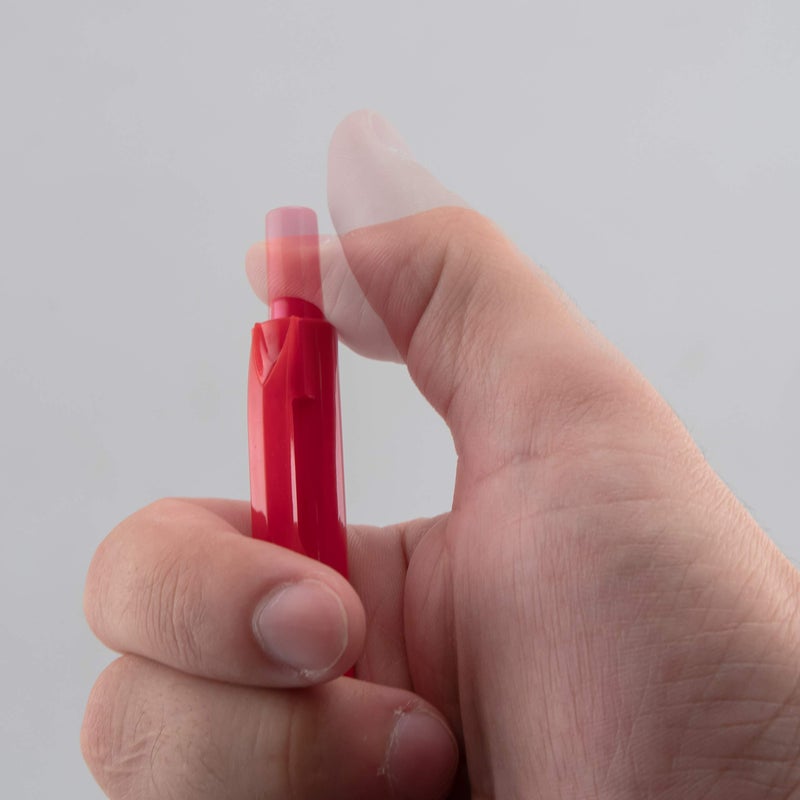 Pentel علامة دائمة قابلة للسحب وإعادة التعبئة من بنتل هاندي لاين S، برميل أحمر، حبر أحمر، علبة من 12 (NXS15-B) - Image 3