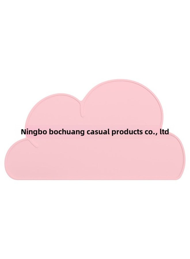 Ins Kitchen Scandinavian Baby Kidsren's Cloud Silicone Placemat Insulated Mobile Dinner Plate Silicone Student Table Mat In Stock-Color:Blue-Specifications:Cloud Children's Silicone Student Placemat - Image 3