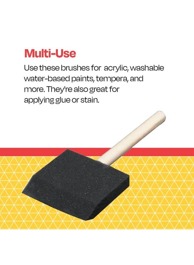 سكول سمارت فرشاة طلاء إسفنجية ذكية من School Smart، مقاس 3 بوصات، عبوة من 10 قطع - Image 5