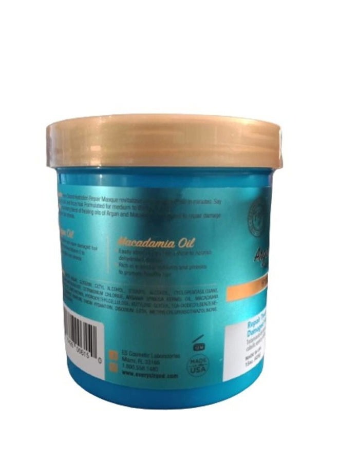 EVERY STRAND Argan Oil With Macadamia Hydrating Hair Masque, 15 Oz - Image 3