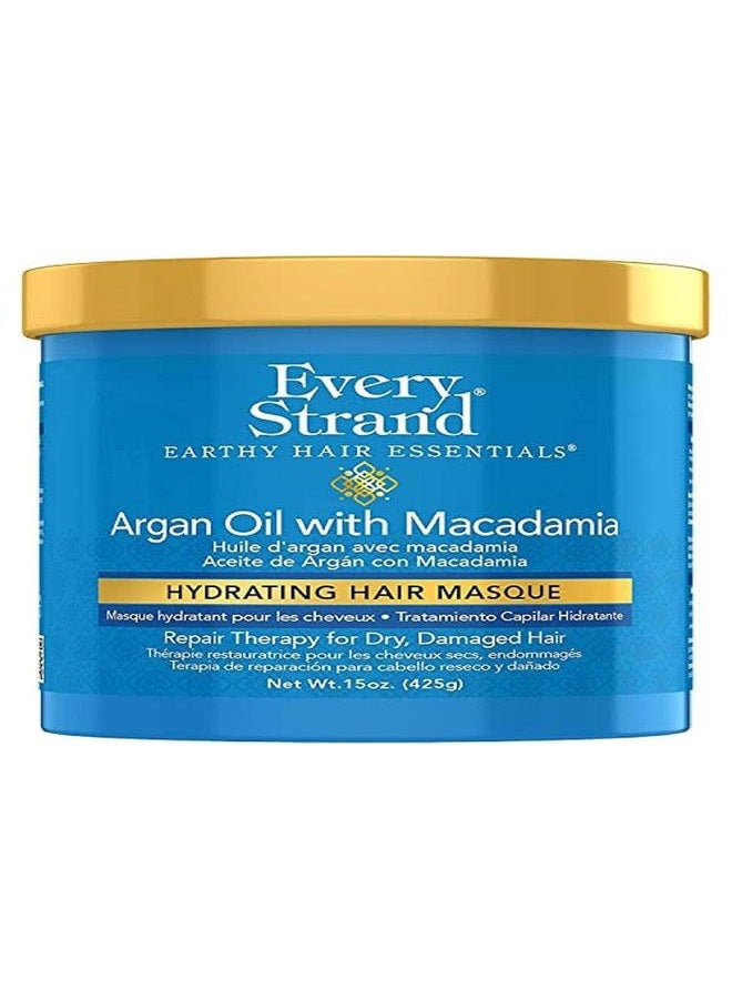 EVERY STRAND Argan Oil With Macadamia Hydrating Hair Masque, 15 Oz - Image 1