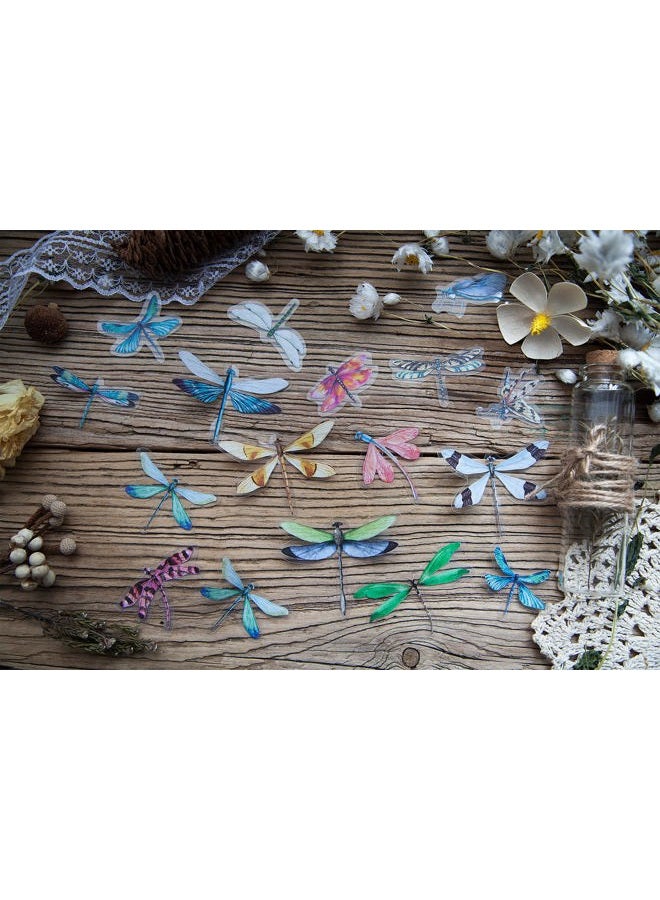 Knaid Butterfly Dragonfly Insects Stickers Set (240 Pieces) - PET Transparent Waterproof Decorative Decals for Scrapbook DIY Crafts Album Bullet Journal Planner Water Bottles Phone Cases Laptops - Image 4