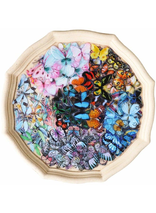 Knaid Butterfly Dragonfly Insects Stickers Set (240 Pieces) - PET Transparent Waterproof Decorative Decals for Scrapbook DIY Crafts Album Bullet Journal Planner Water Bottles Phone Cases Laptops - Image 1