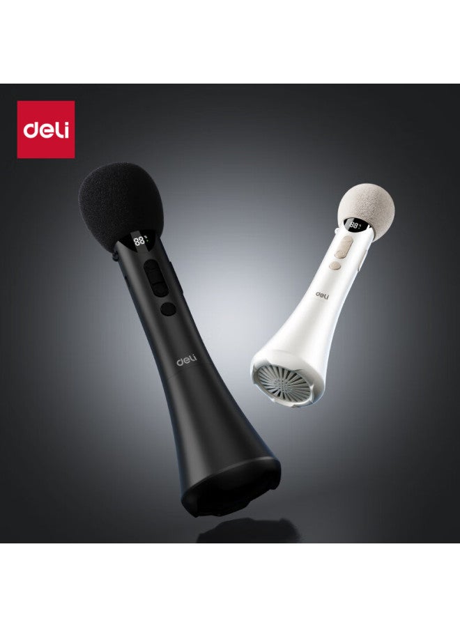 Deli W High-power Handheld Microphone Amplifier, Teacher's Classroom Speech Booster, Little Bee Amplifier, Teacher's Loudspeaker, Tour Guide Speech Amplifier, Wireless Bluetooth Karaoke, Black - Image 4