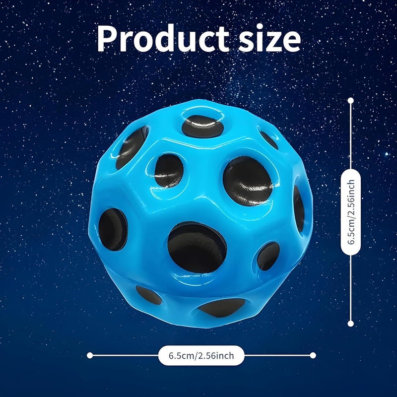 UMANATH Moon Space High Bouncing Pop Ball - Sports Training Children's Sensory Easy to cm Multicolour - Image 2