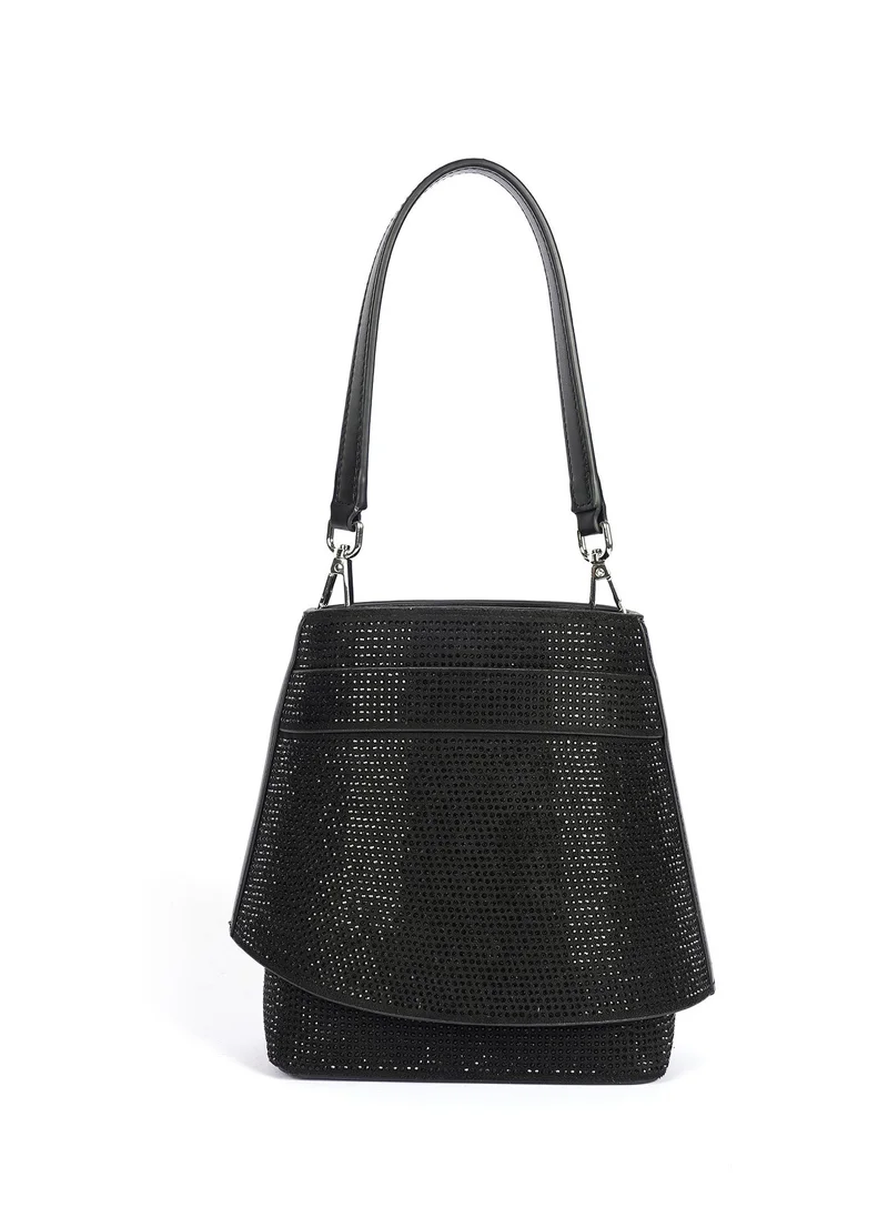 Cuple Studded trapezoidal shape handbag