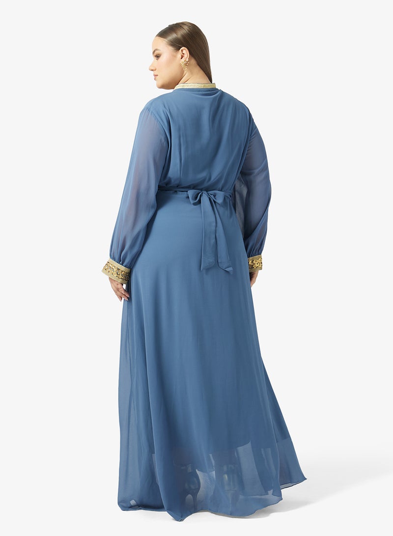 Khizana Plus Size Embellished Morrocan Dress - Image 2