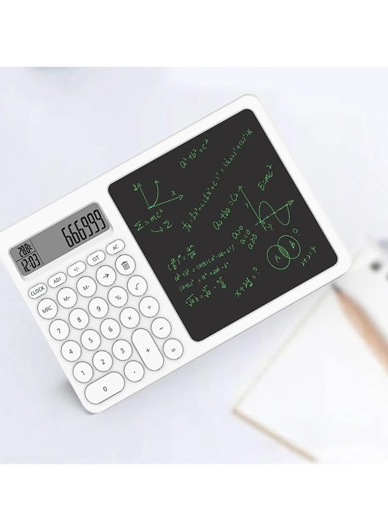 Generic Calculator LCD Writing Tablet | 2-in-1 Digital Notepad and Calculator | Portable Electronic Memo Pad for Office, School, and Home | Eco-Friendly Reusable Screen  - Image 2