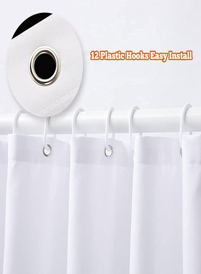 MESHELLY Abstract Burnt Orange Shower Curtain 72Wx72H Orange and Grey Modern Retro Rustic Vintage Ombre Oil Art Painting Minimalist Bathroom Accessories Decor with 12 Hooks - Image 5