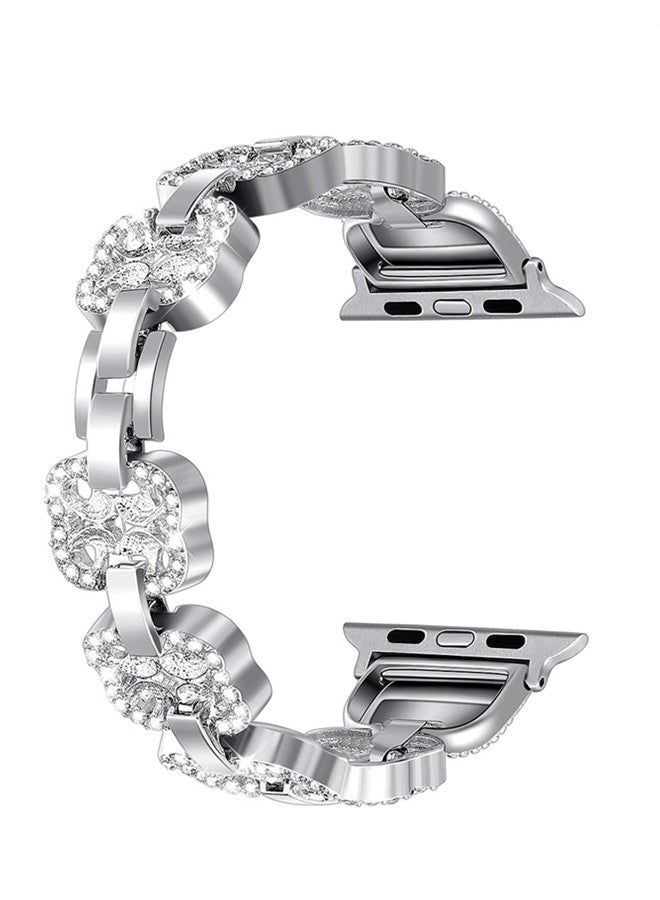 ISank Bracelet Strap Replacement Band For Apple Watch Series 1/2/3/4 42mm/44mm Silver - Image 2