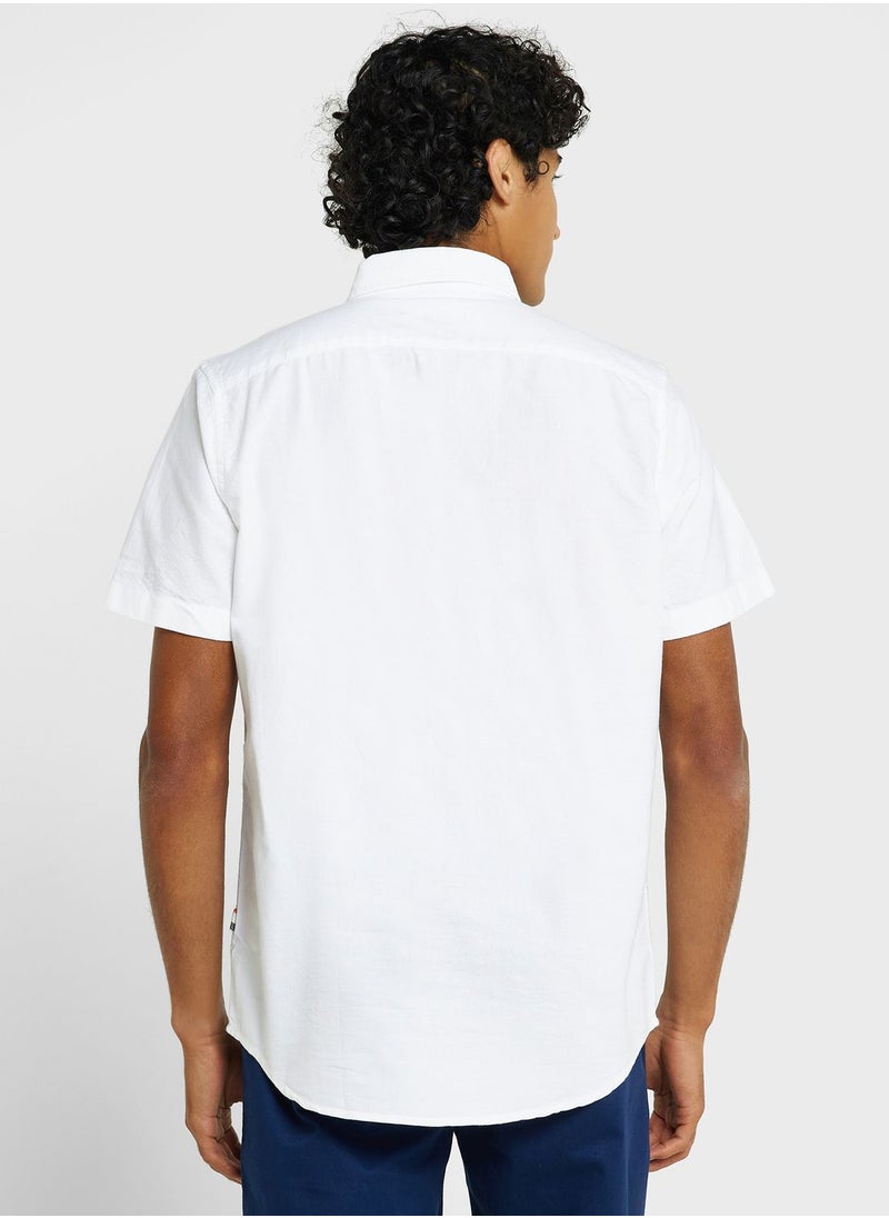 Thomas Scott - Thomas Scott Spread Collar Slim Fit Cotton Casual Shirt - Image 1