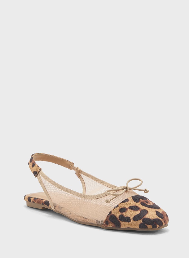 ELLA Classic Slingback Ballerina With Bow  - Image 2