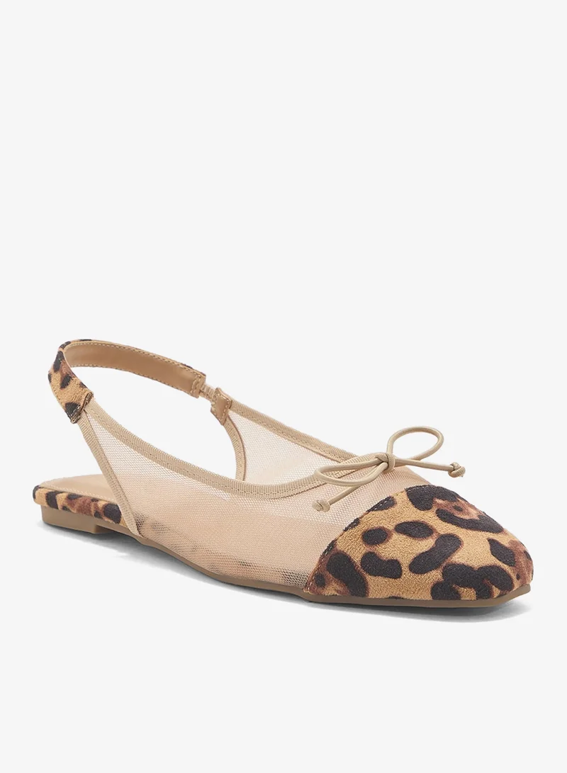 ELLA Classic Slingback Ballerina With Bow
