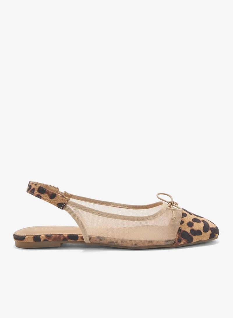 ELLA Classic Slingback Ballerina With Bow