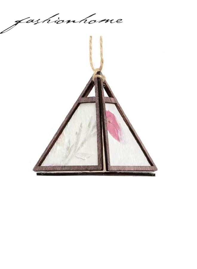 fashionhome Triangle Portable Lantern with Tassel Light Lamp for Diwali Spring Festival Home Decoration - Image 1