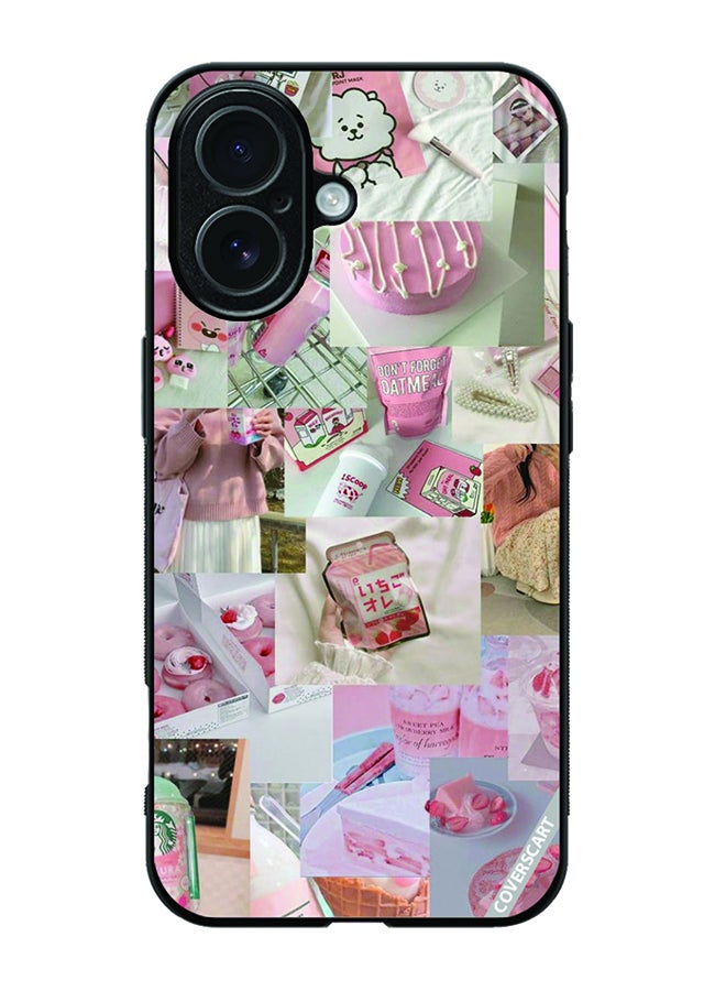 COVERSCART Protective Case Cover For Apple iPhone 17 Collage Design Pink