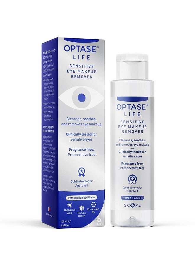 Optase Optase Life Sensitive Eye Makeup Remover - Gentle & Effective for All Skin Types - Breakthrough Innovation vs Traditional Micellar Water - 100ml  - Image 1