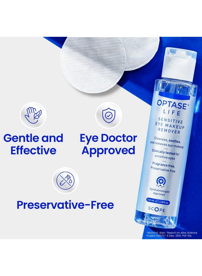 Optase Optase Life Sensitive Eye Makeup Remover - Gentle & Effective for All Skin Types - Breakthrough Innovation vs Traditional Micellar Water - 100ml  - Image 4