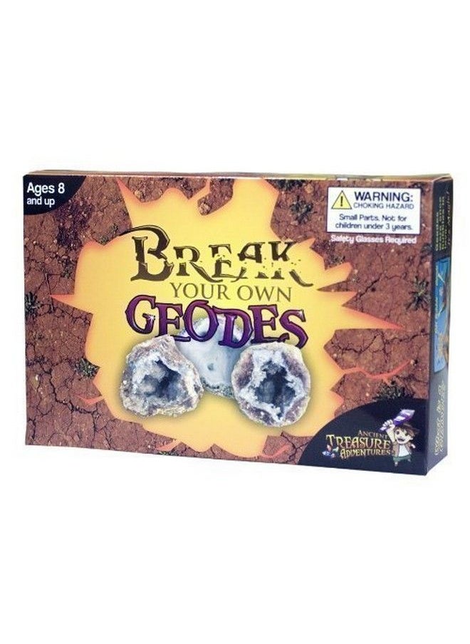 Gem Center U.S.A. - Break Your Own Geodes Kit 12 Whole Geodes Miner’S Choice - Image 1
