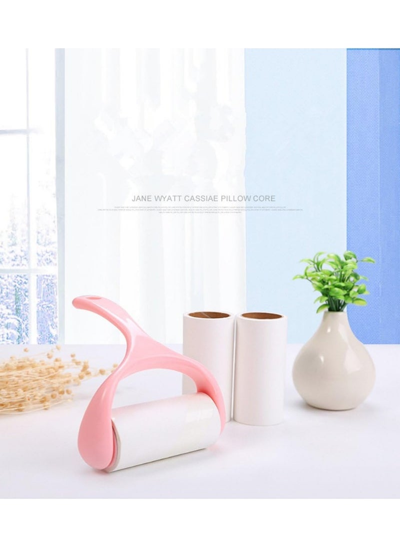 Meetion Lint Roller, 540 Sheets Manual Sticky Roller Sticky Dust Remover Hair Collector Dust Cleaner Brush for Clothes, Pet Dander.[1 Handle + 9 Parts of Rolls] - Image 2