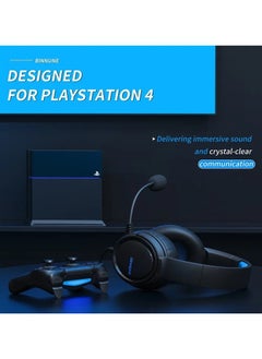 BINNUNE BG02 3.5mm Wired Gaming Headphone with Noise Reduction Mic Immersive Surround Sound and 2M Cable for PC/Laptop/Desktop - Black/Blue  - Image 3